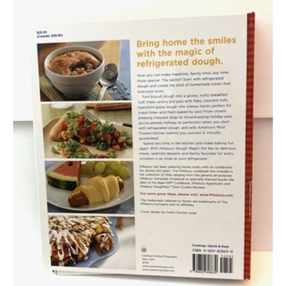 Pillsbury: Dough Magic recipes cookbook hardcover spiral glossy pages